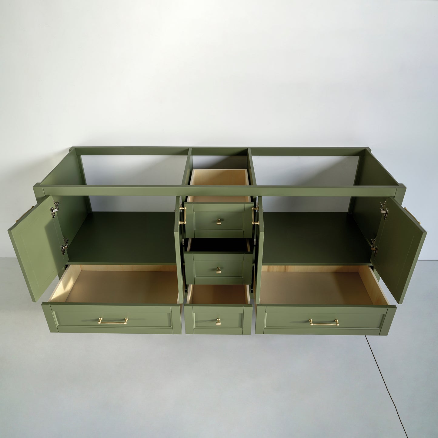 72 Inch Green Selena Bathroom Vanity with Countertop