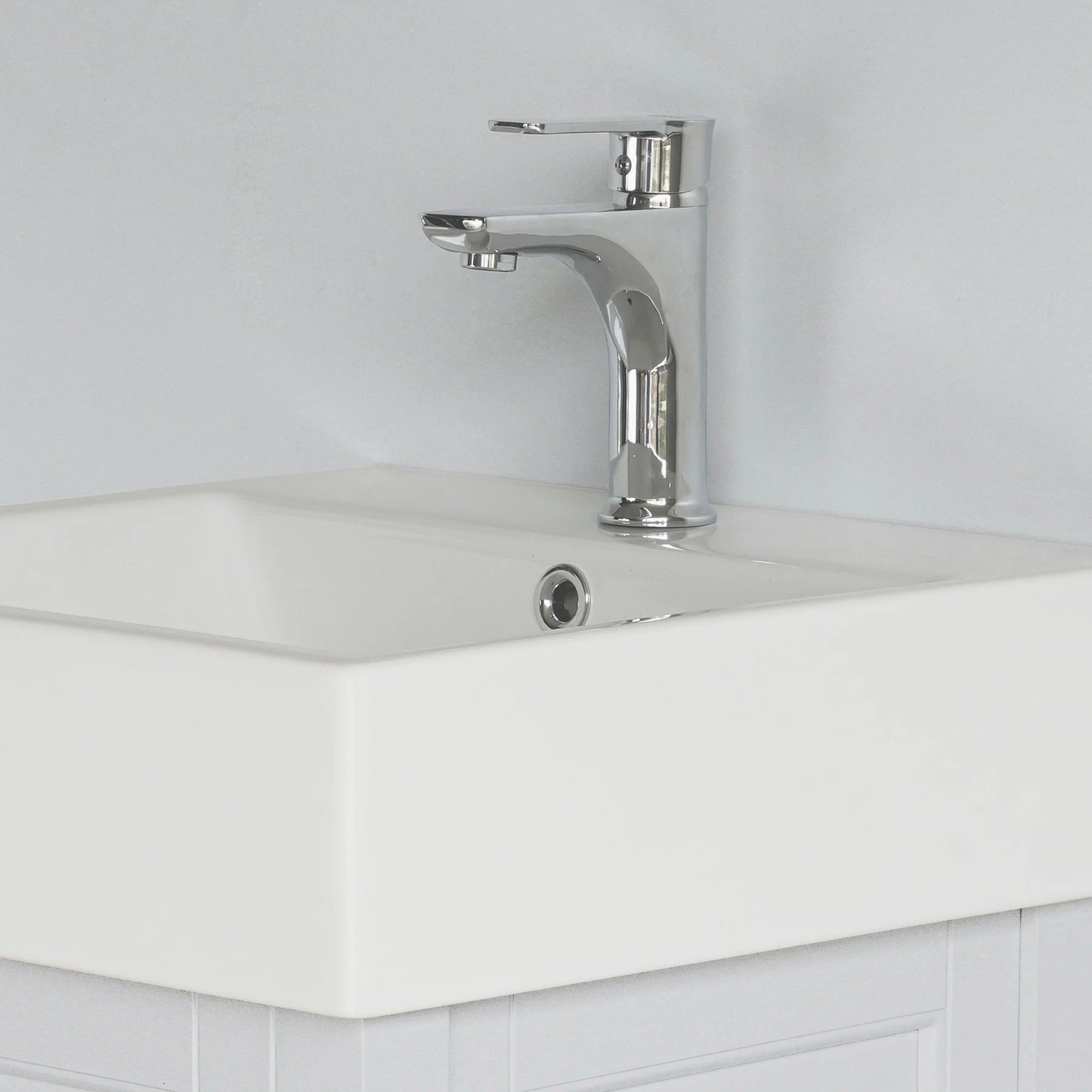 18 Inch White Selena Bathroom Vanity with Countertop