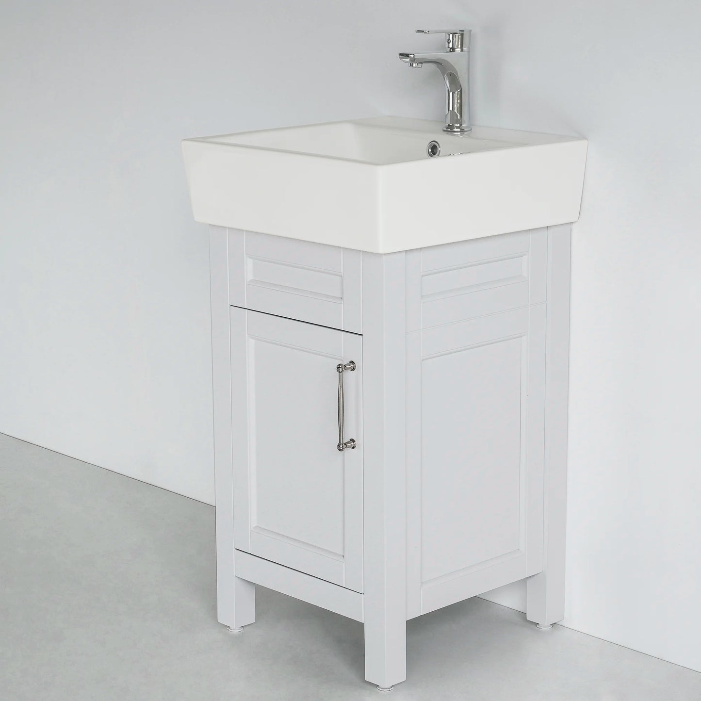 18 Inch White Selena Bathroom Vanity