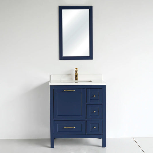 30 Inch Navy Blue Selena Bathroom Vanity