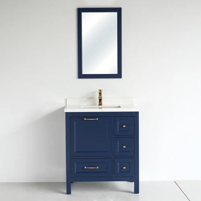 30 Inch Navy Blue Selena Bathroom Vanity