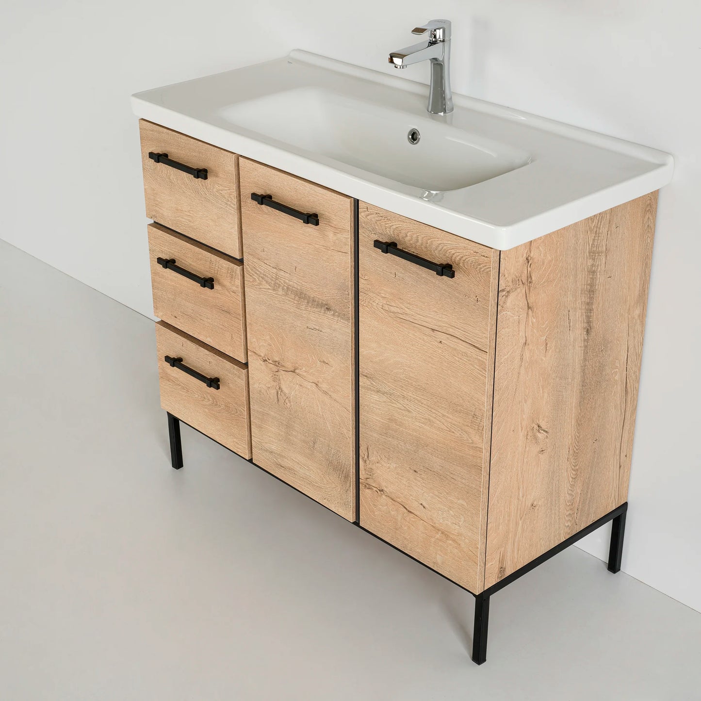 40 Inch Beechwood Desert Single Sink Free Standing Bathroom Vanity