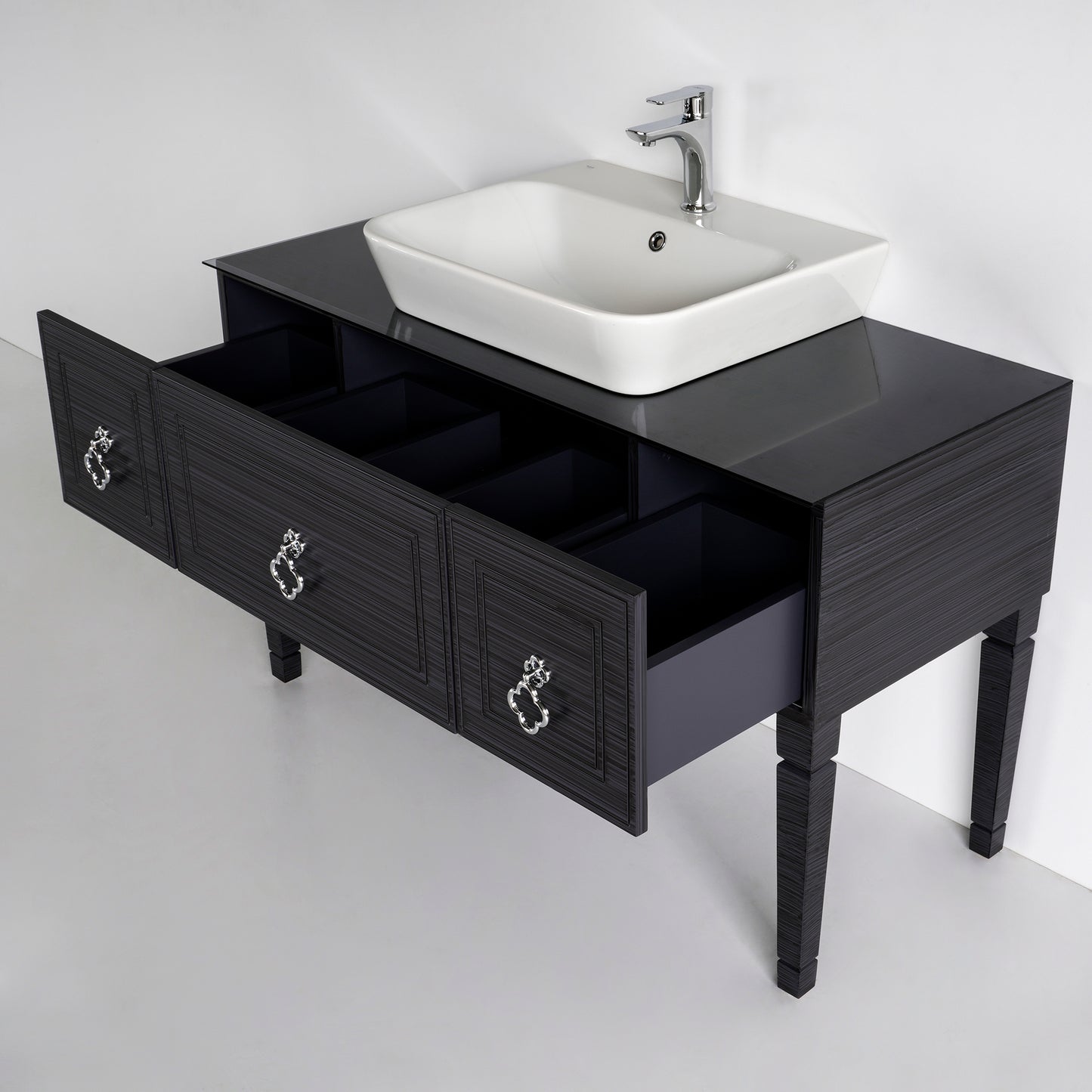 48 Inch Graphite Patina Gray Violet Bathroom Vanity