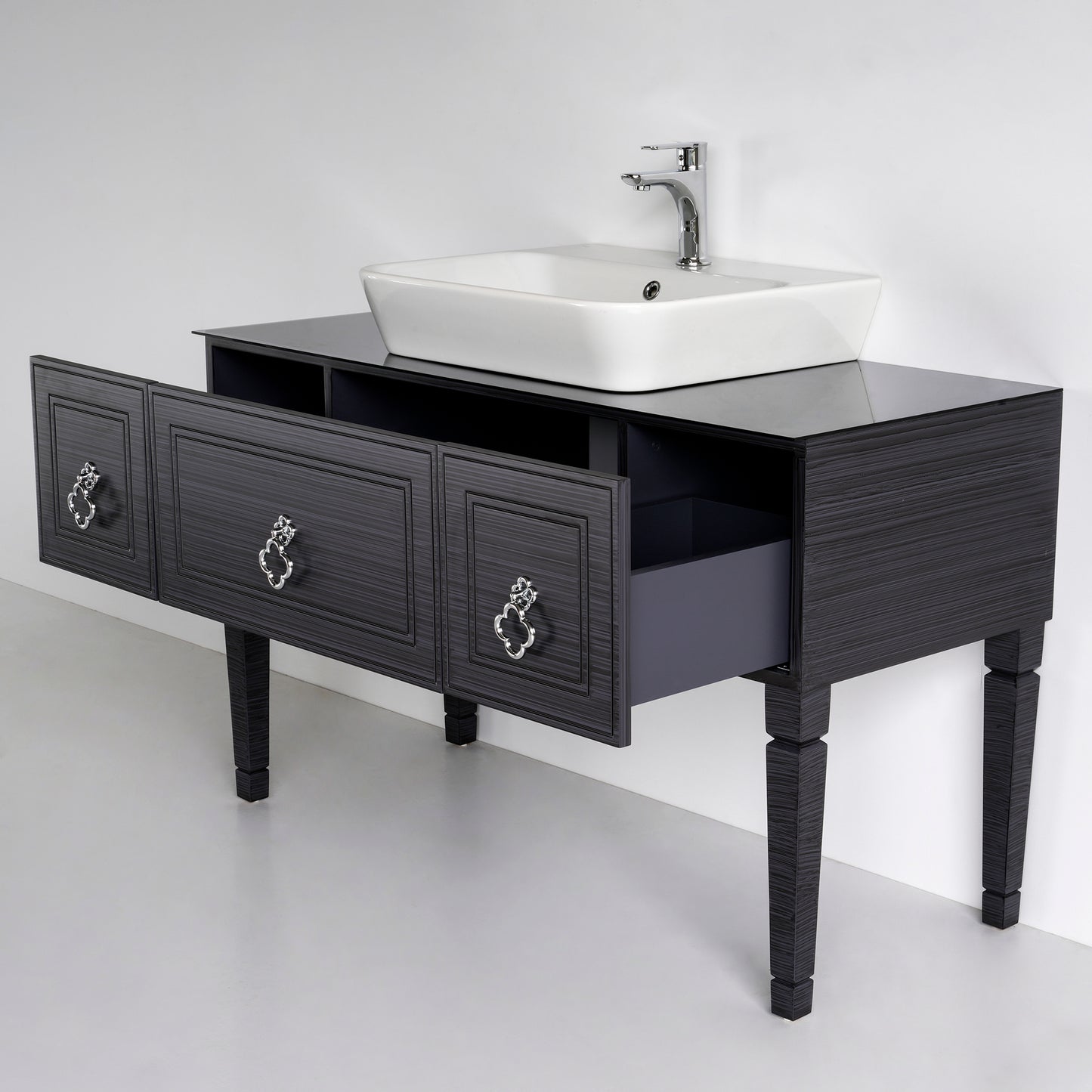 48 Inch Graphite Patina Gray Violet Bathroom Vanity