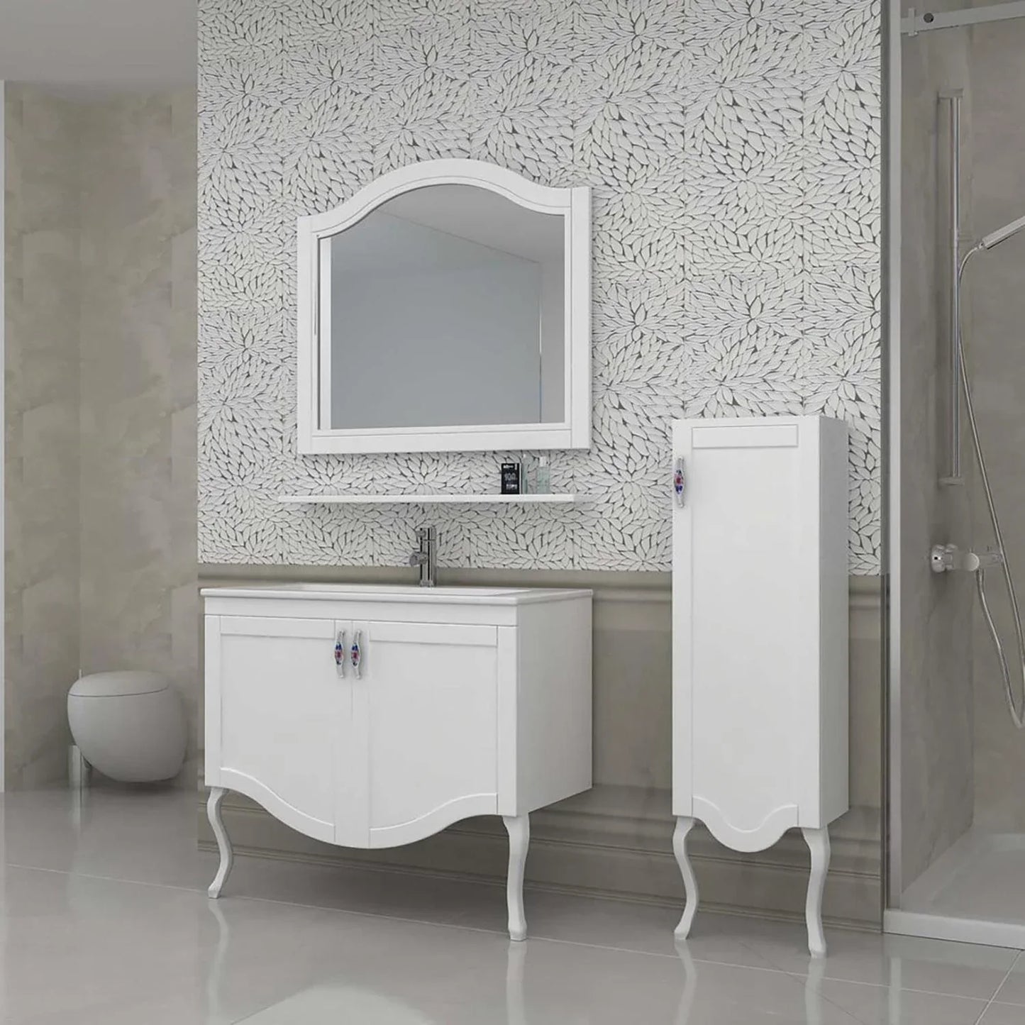 40 Inch White Giza Single Sink Bathroom Vanity